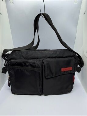 Black Men's Compact Messenger Bag